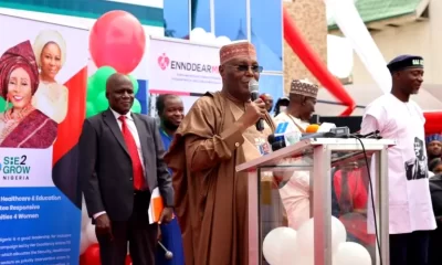 Atiku addressing PDP supporters in Bauchi on Wednesday, Oct. 5, 2022.