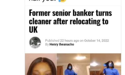 Japa - former banker turns cleaner
