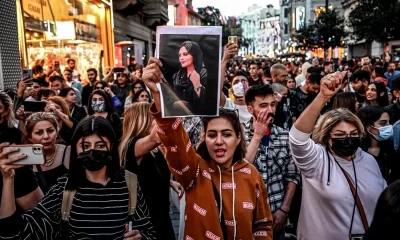 Female-dominated protesters in one of the Iranian cities