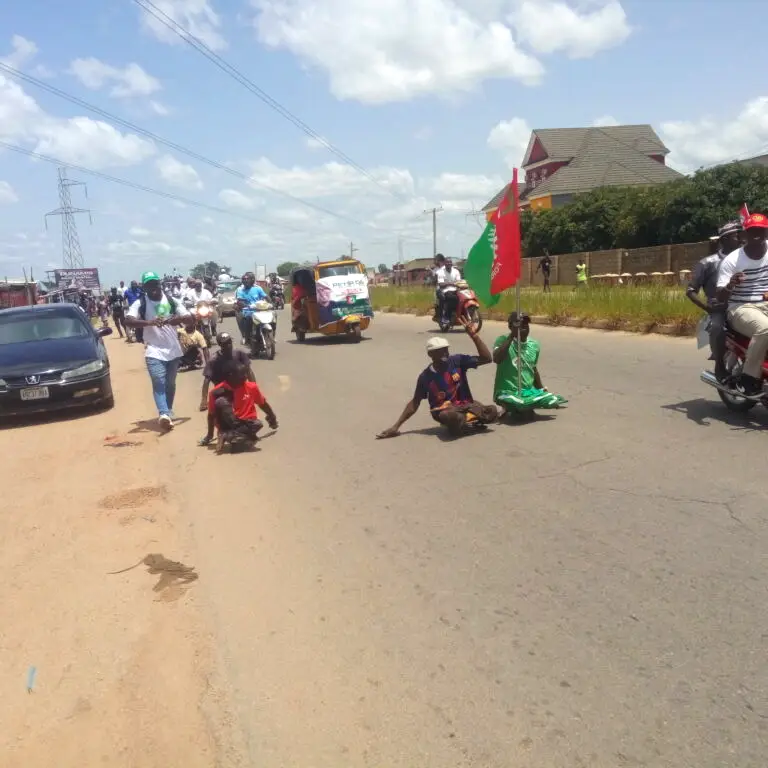 Cripples join the Peter Obi's Lagos rally
