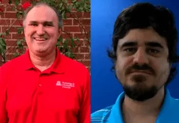 L - R: Prof Thomas Meixner, Murad Dervish