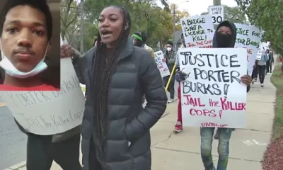 Protesters marched to demand justice for Porter Burks killed Detroit Police Department officers