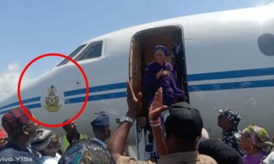 Remi Tinubu in Airforce jet