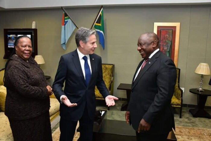 Antony J. Blinken with Ramaphosa