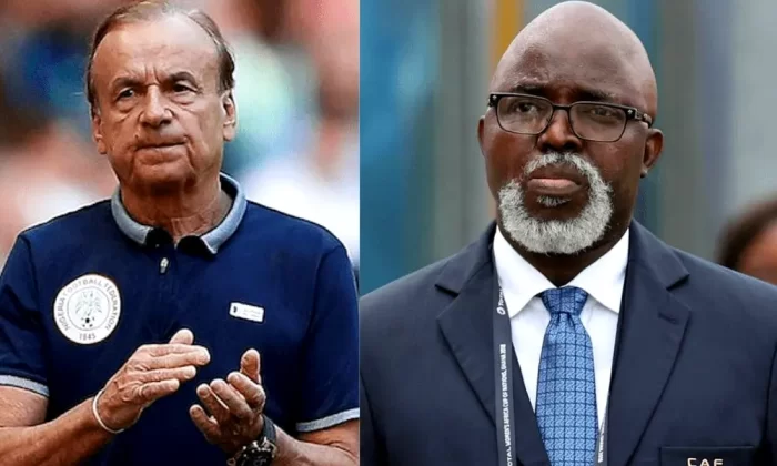 Gernot Rohr and Amaju Pinnick