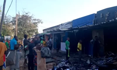 Police plaza in Nasarawa on fire