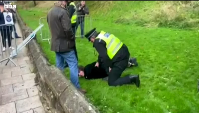 Student arrested over eggs thrown at King Charles