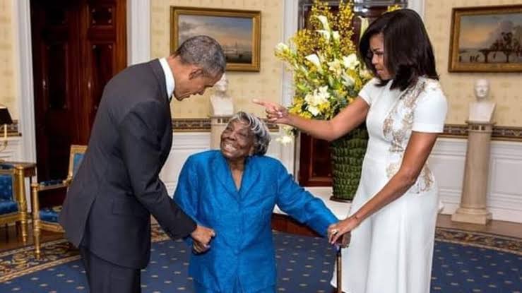 Virginia McLaurin and Obama