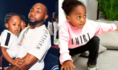 Davido and child Ifeanyi