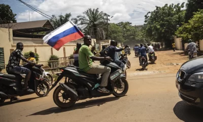 Burkina Faso. Russian Flag.