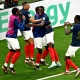 France players celebrate win against Morocco in Qatar