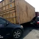 Many feared dead as 40-feet containers fall on cars in Lagos