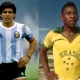Maradona and Pele