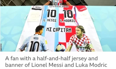 Lionel Messi and Luka Modric