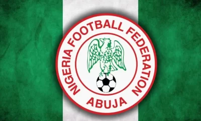 NFF Logo and Nigeria flag
