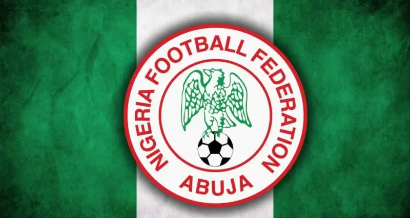 NFF Logo and Nigeria flag