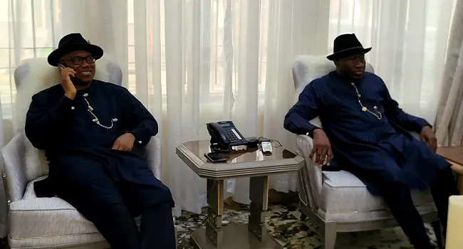 Peter Obi and Goodluck Jonathan