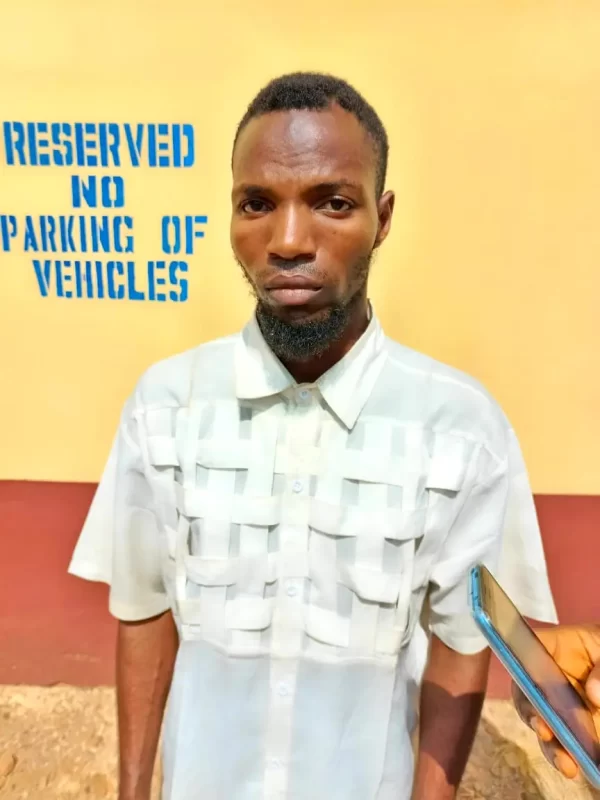 Quack doctor, Olalekan at the police station