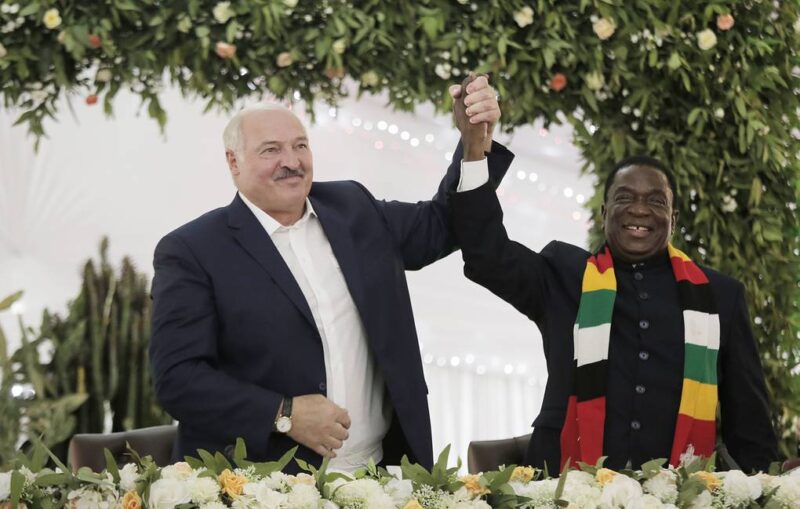 Belarus President Lukashenko and Zimbabwean President Mnangagwa