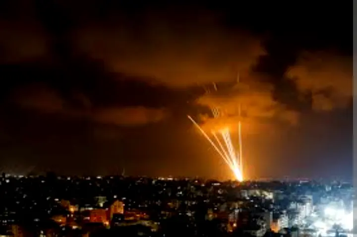 Palestine launched rocket missile in Israel