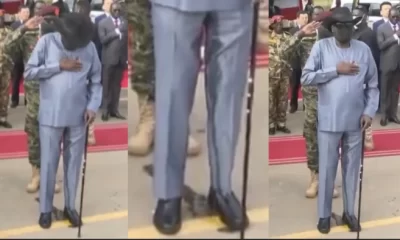 South Sudan president pees on himself