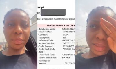 Lady whose money was stolen by bank