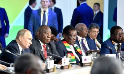 Russia President Putin and some African presidents