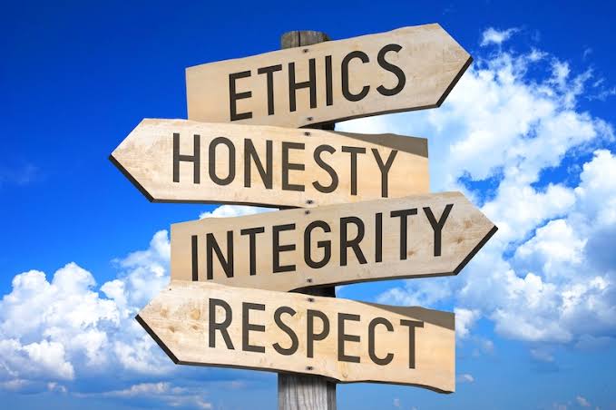 Ethics, honesty, integrity and respect