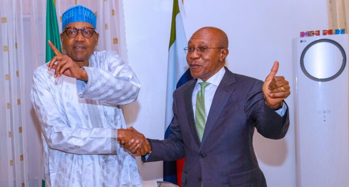 Buhari and Emefiele of CBN