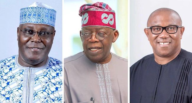 Atiku, Tinubu and Peter Obi