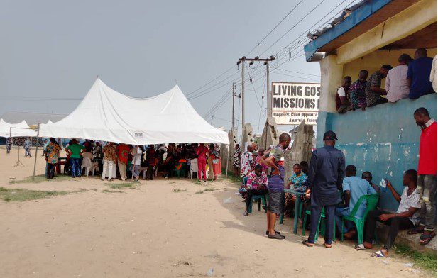 INEC election and vote process going on in Bayelsa