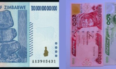 Naira and Zimbabwe dollar