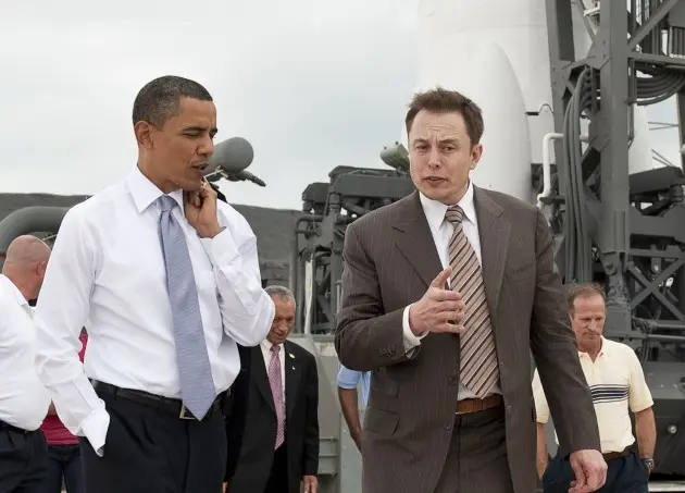 Barack Obama and Elon Musk