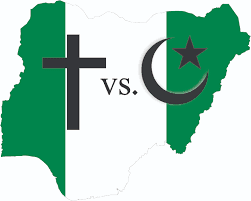 Nigeria map, Christian, Muslim