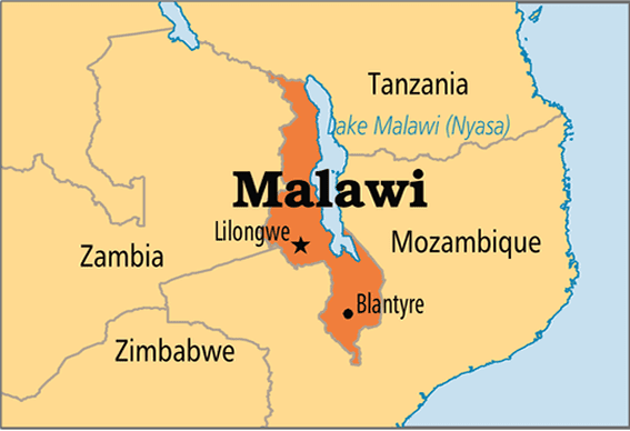 Malawi map