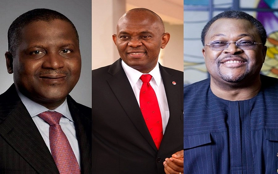 Nigerian-billionaires-Dangote-Tony Elumelu and Adenuga