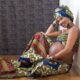 Pregnant African woman and mother