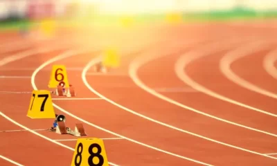 Athlete and sport field or pitch