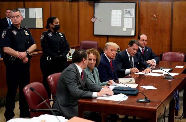 Donald Trump arraigned in court