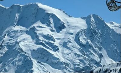 Avalanche hill in france