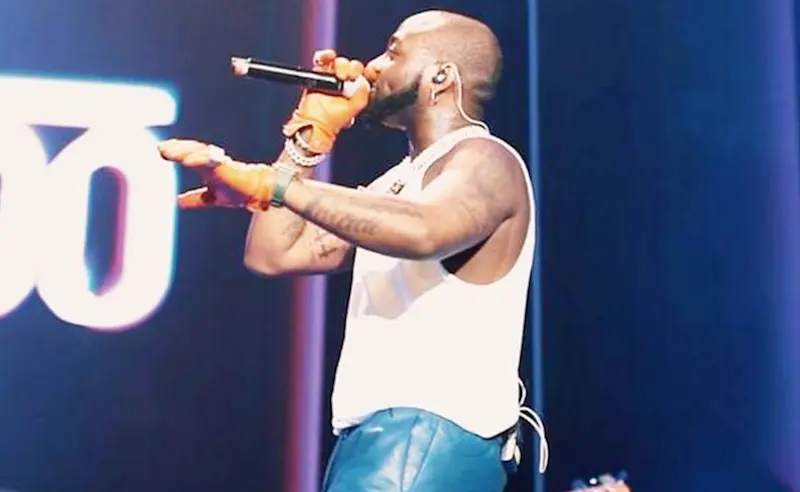 Davido at his Timeless concert