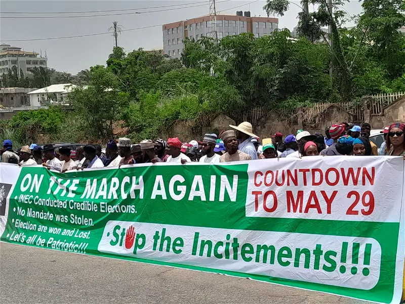 Pro-Tinubu protesters