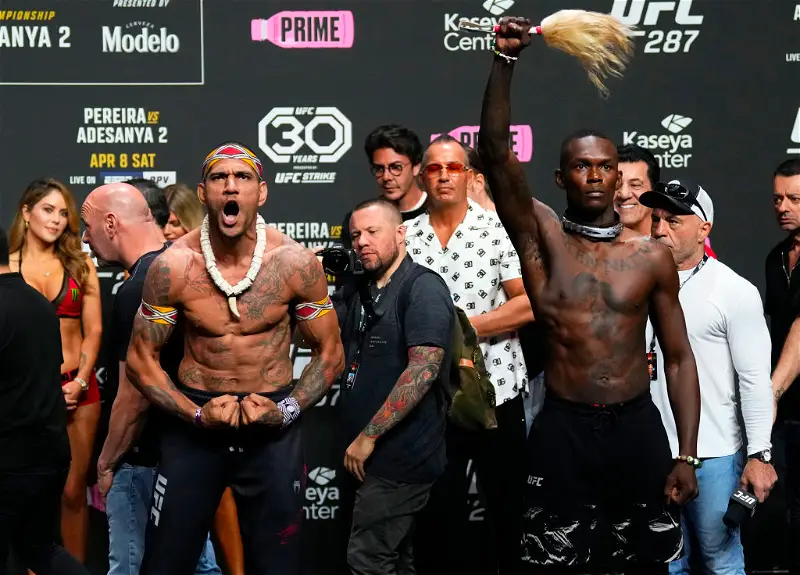 Israel Adesanya and Pereira