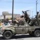 Sudan soldiers parading the cities
