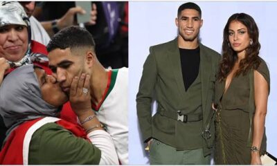 Achref Hakimi, wife and mother