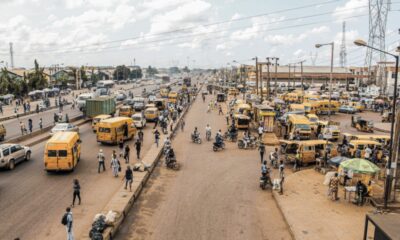 Lagos bus stops and streets