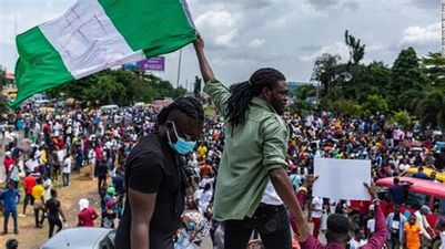 Nigerian youths protest for better Nigeria and good governance