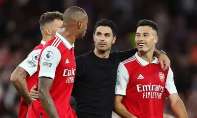 Arteta and some Arsenal players