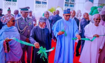 Buhari commissioning new customs office