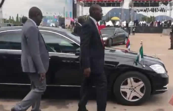 Arrival of Buhari at the Eagle Square